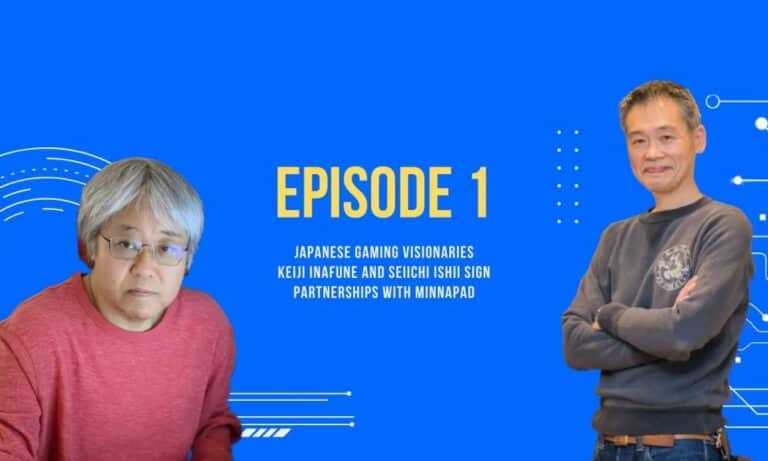 Keiji Inafune and Seiichi Ishii with Minnapad for New Web3 Projects