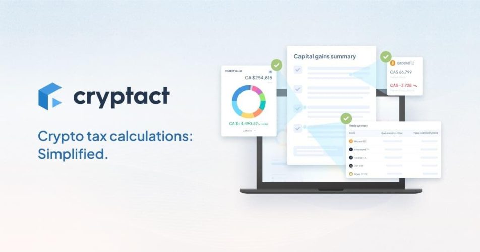 Japan's Leading Crypto Tax Service, cryptact, Now Available in Canada - Trusted Reports from US$22.50