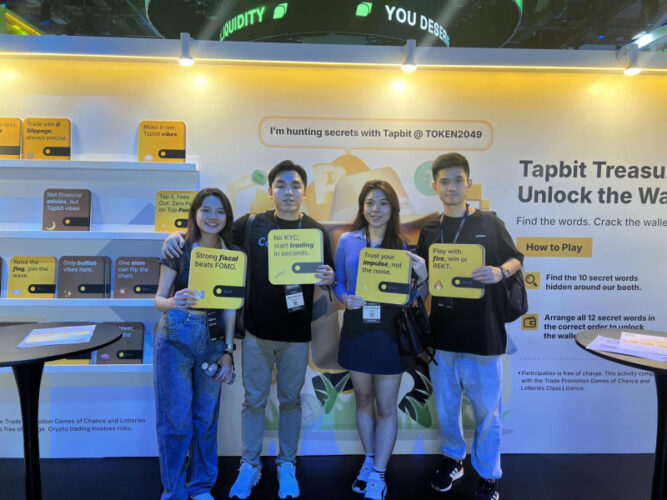 Tapbit Delivers a Strong Presence at TOKEN2049 Singapore