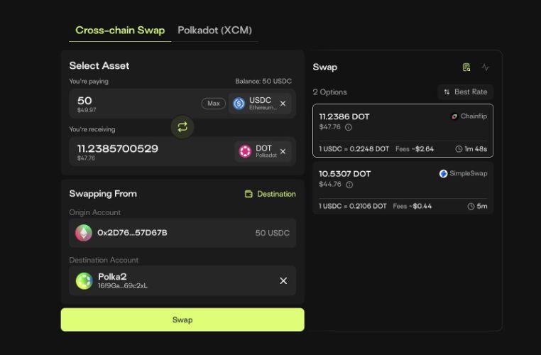Talisman Brings More Users and Liquidity to Polkadot with Cross-Chain Swaps