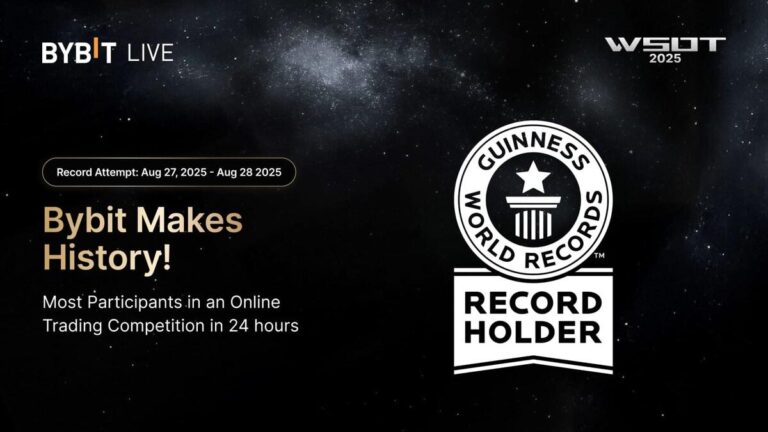 Bybit's WSOT Achieves New GUINNESS WORLD RECORDS™ Title With Highest Number of Online Trading Participants in a Day