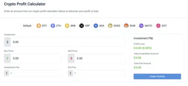 CoinCodex Calculator