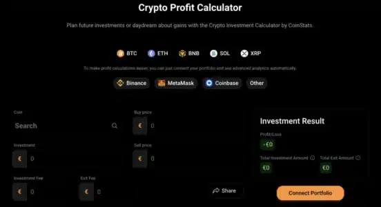 CoinStats Calculator