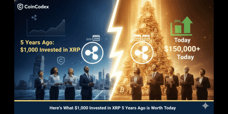 Here's What $1,000 Invested in XRP 5 Years Ago is Worth Today