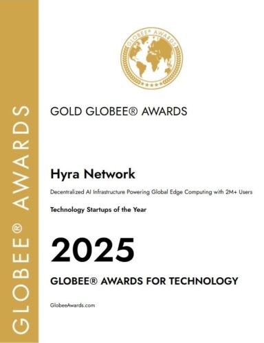 Hyra Network Honored as "Technology Startup of the Year" at the 2025 Globee® Awards
