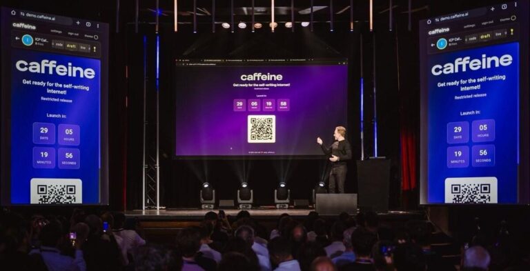 Live Caffeine demonstration rounds out a landmark day at the 2025 World Computer Summit