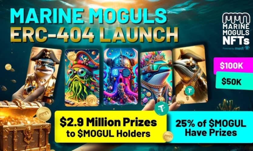 Marine Moguls ERC-404 Launch with $2.9 Million in Prizes for Token Holders