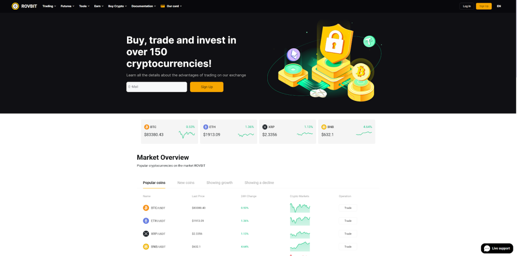 Rovbit Crypto Exchange