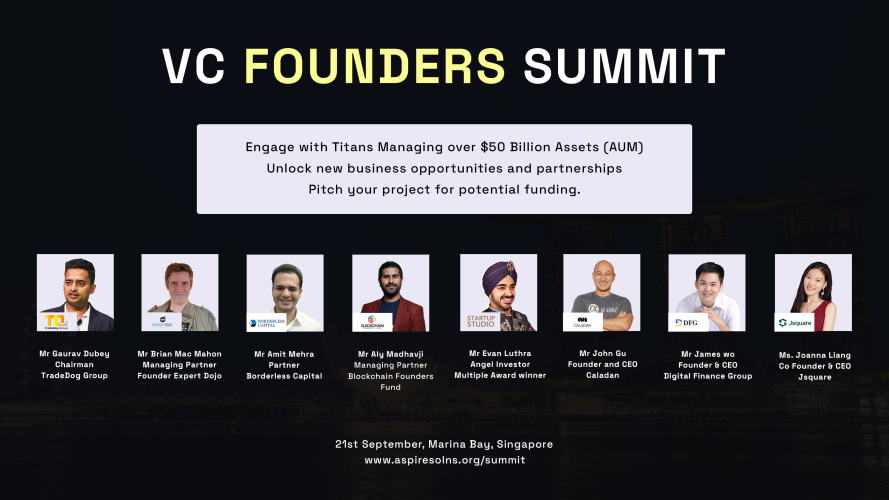 VC Founders Summit to Ignite Innovation and Investment in Singapore.