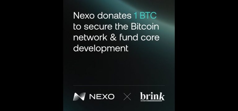 Nexo donates 1 BTC to secure the bitcoin network & fund core development
