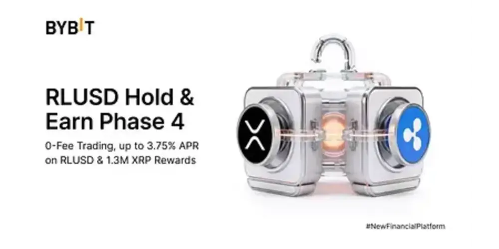 Bybit Renews RLUSD Hold & Earn Phase 4 with 1.3 Million XRP Rewards and Zero Fee