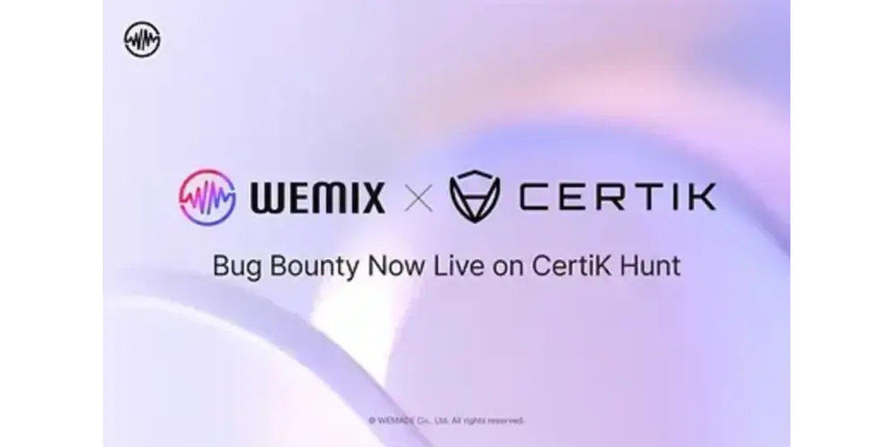 WEMIX Fortifies Network Security with Upgraded CertiK Hunt Bug Bounty Program