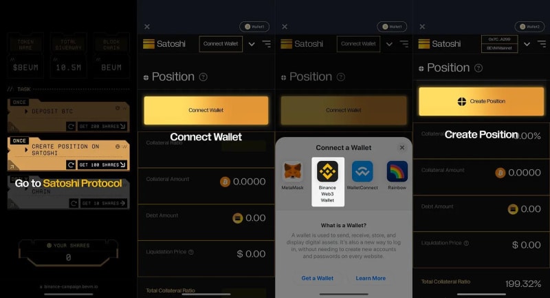 Satoshi Protocol: First CDP on Bitcoin Layer2, 500k OSHI Airdrop with Binance wallet and BEVM