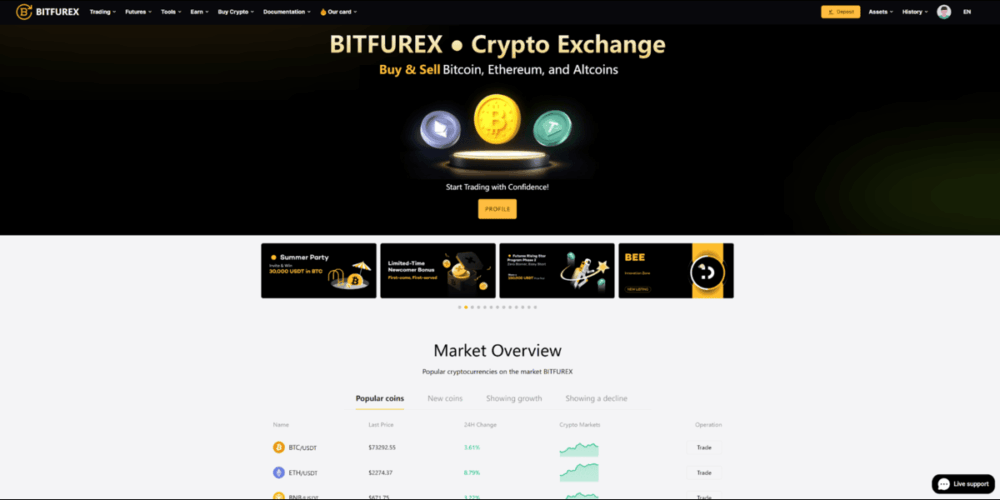 Bitfurex: A Leading Crypto Exchange with a Focus on Innovation