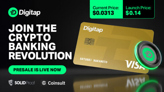 Digitap's ($TAP) Whitelist Opens for the World's Largest Upcoming Crypto Presale Banking ICO