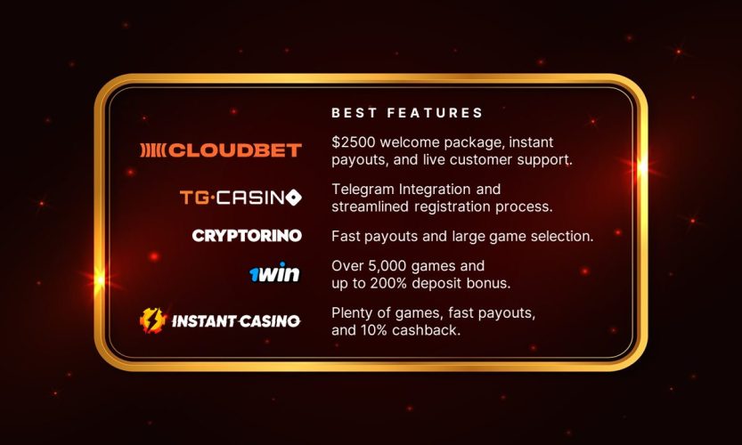 Top 5 Crypto Casinos in 2025: Here's What You Need To Know