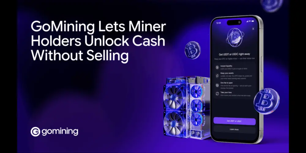 GoMining Turns Digital Bitcoin Miners Into Collateral for Instant Funds