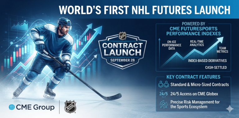 CME Group to Launch World's First NHL Futures Based on CME FutureSports Performance Indexes on September 28