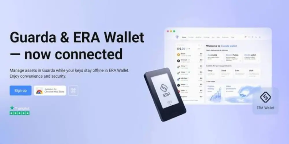 Guarda Expands ERA Hardware Wallet Integration to Swaps, Staking and dApps