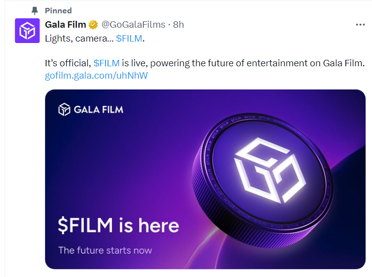 $FILM Surges 381% in 24 Hours as It Debuts on Uniswap